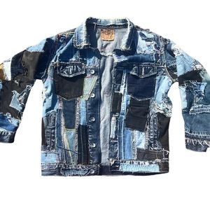 Perf3ctlyRu1ned “ Patchwork Denim Jacket”